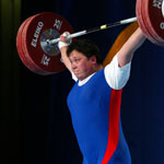 Meiyuan Ding of China lifts 135.5 Kilograms to set a world record in the Snatch before breaking it again with a lift of 137.5 Kilograms during the Women's +75 kg Group A Final at the 2003 World Weightlifting Championships on November 21, 2003 at the Vancouver Convention and Exhibition Centre in Vancouver, British Columbia, Canada.  Robert Laberge / Getty Images 